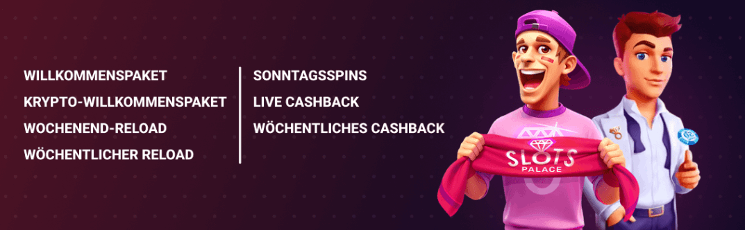 SlotsPalace Casino boni