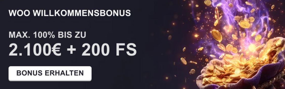 Woo Casino Willkommensbonus