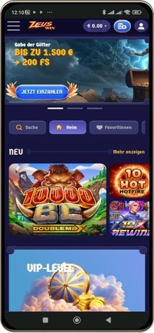 ZeusWin auf dem Handy