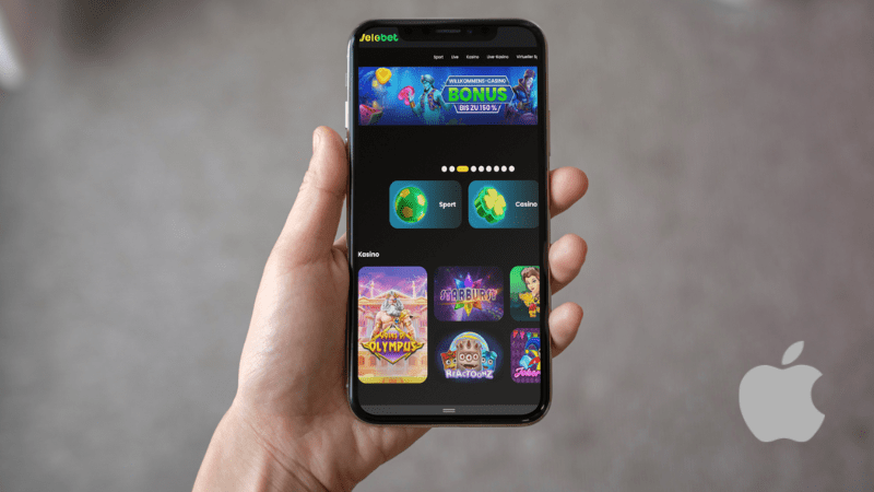 Velobet Casino auf einem Telefonbildschirm