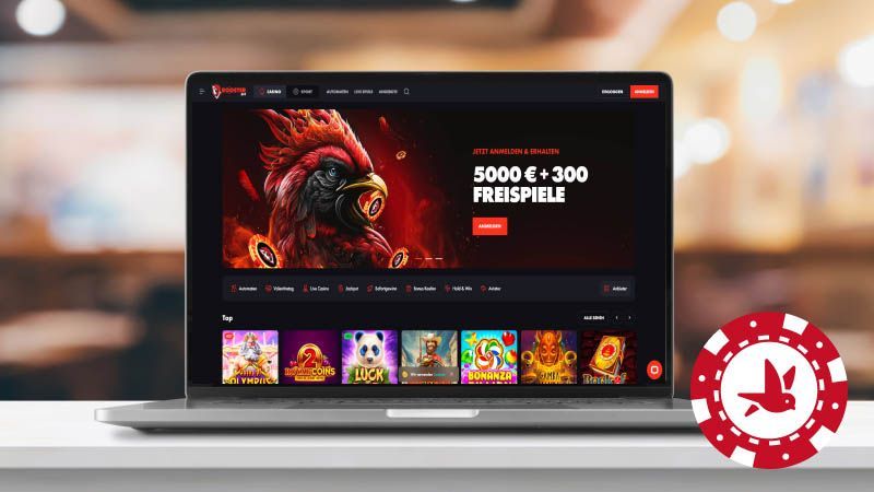 RoosterBet Casino Hauptbildschirm