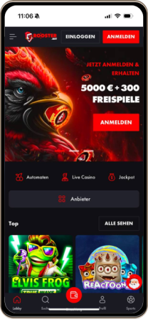 Das Rooster.bet Casino auf Mobilger&auml;ten
