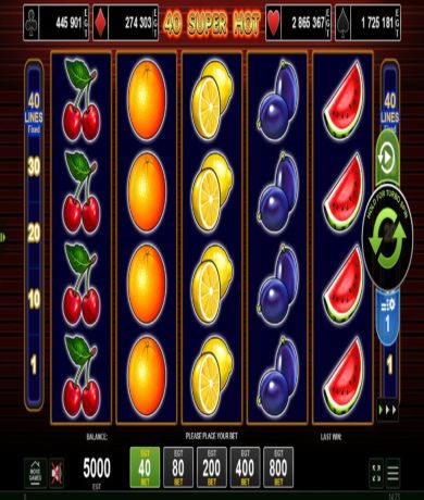 Jetzt kostenlos in 40 Super Hot Online Slot von EGT spielen
