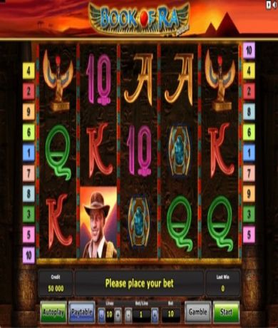 Jetzt kostenlos in Spiele Book of Ra als Demo von Novomatic spielen