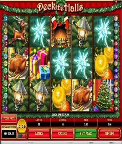 Jetzt kostenlos in Deck the Halls Demo kostenlos online spielen und Slot-Test spielen