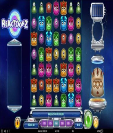 Jetzt kostenlos in Spiele Reactoonz als Demo von Play'n GO spielen
