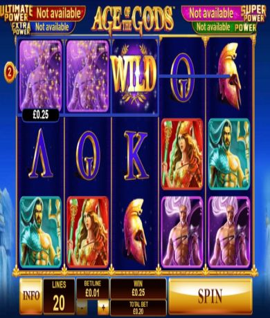 Jetzt kostenlos in Age of the Gods Demo kostenlos online spielen und Slot-Test spielen
