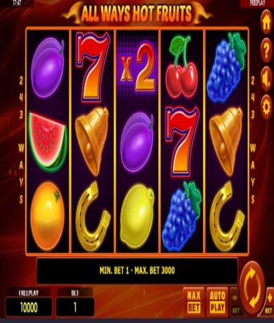 Jetzt kostenlos in All Ways Hot Fruits Demo kostenlos online spielen und Slot-Test spielen