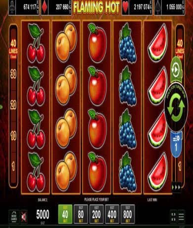 Jetzt kostenlos in Flaming Hot Online Slot von Amusnet spielen