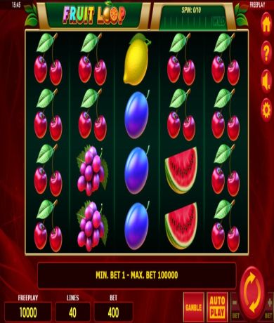 Jetzt kostenlos in Fruit Loop Demo kostenlos online spielen und Slot-Test spielen