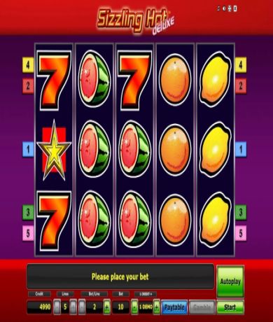 Jetzt kostenlos in Sizzling Hot Deluxe Demo kostenlos online spielen und Slot-Test spielen
